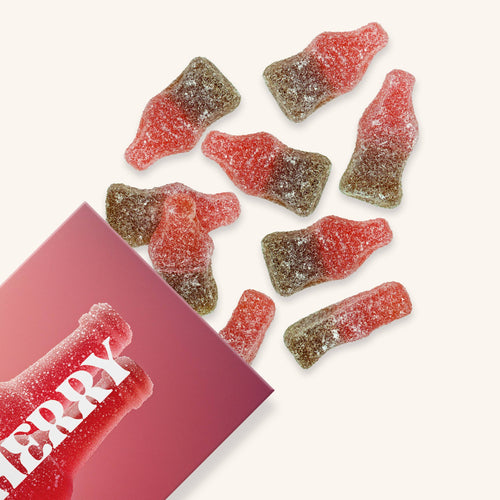 Cherry Fizz Gummies, Chewy Candies, All natural