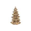 Antique Gold Finish Resin Fir Tree - 5 inches