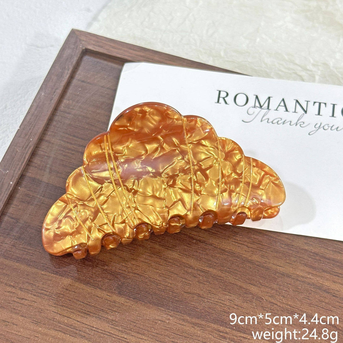 Croissant Pretzel Hair Claw Clip | Picnic Bakery Style