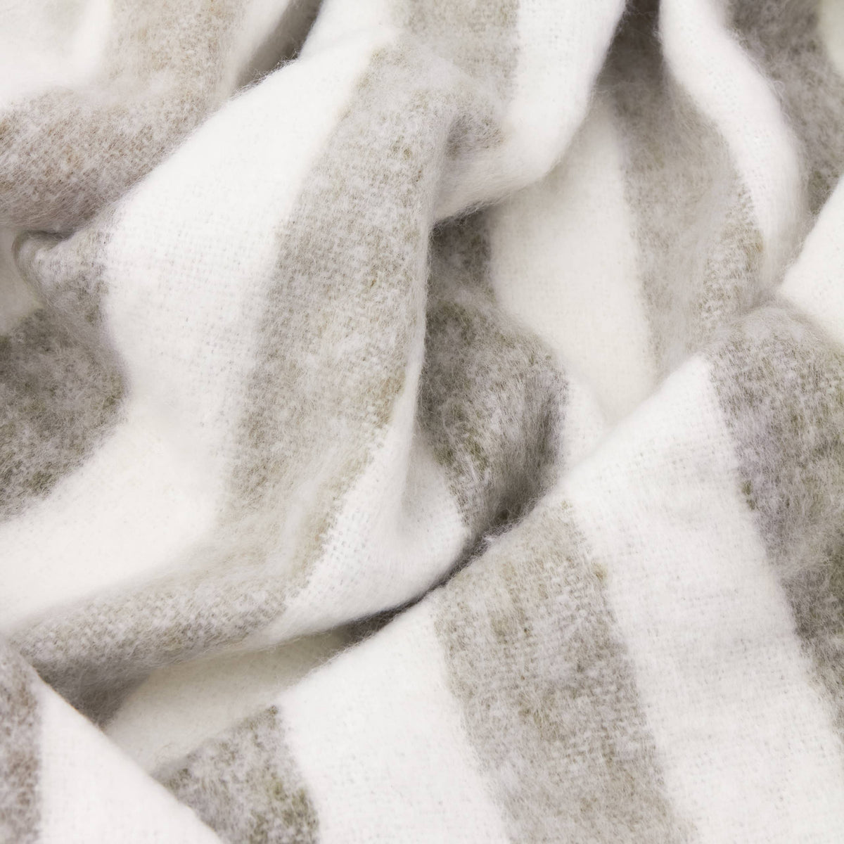 Beechwood Woven Stripe Throw Heath