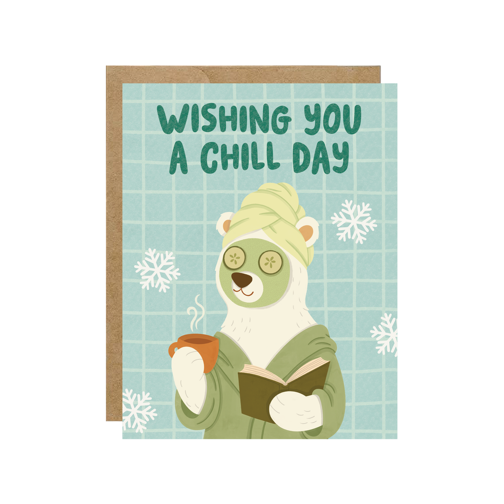 Chill Day - Relax Polar Bear Spa Day Card *SALE*