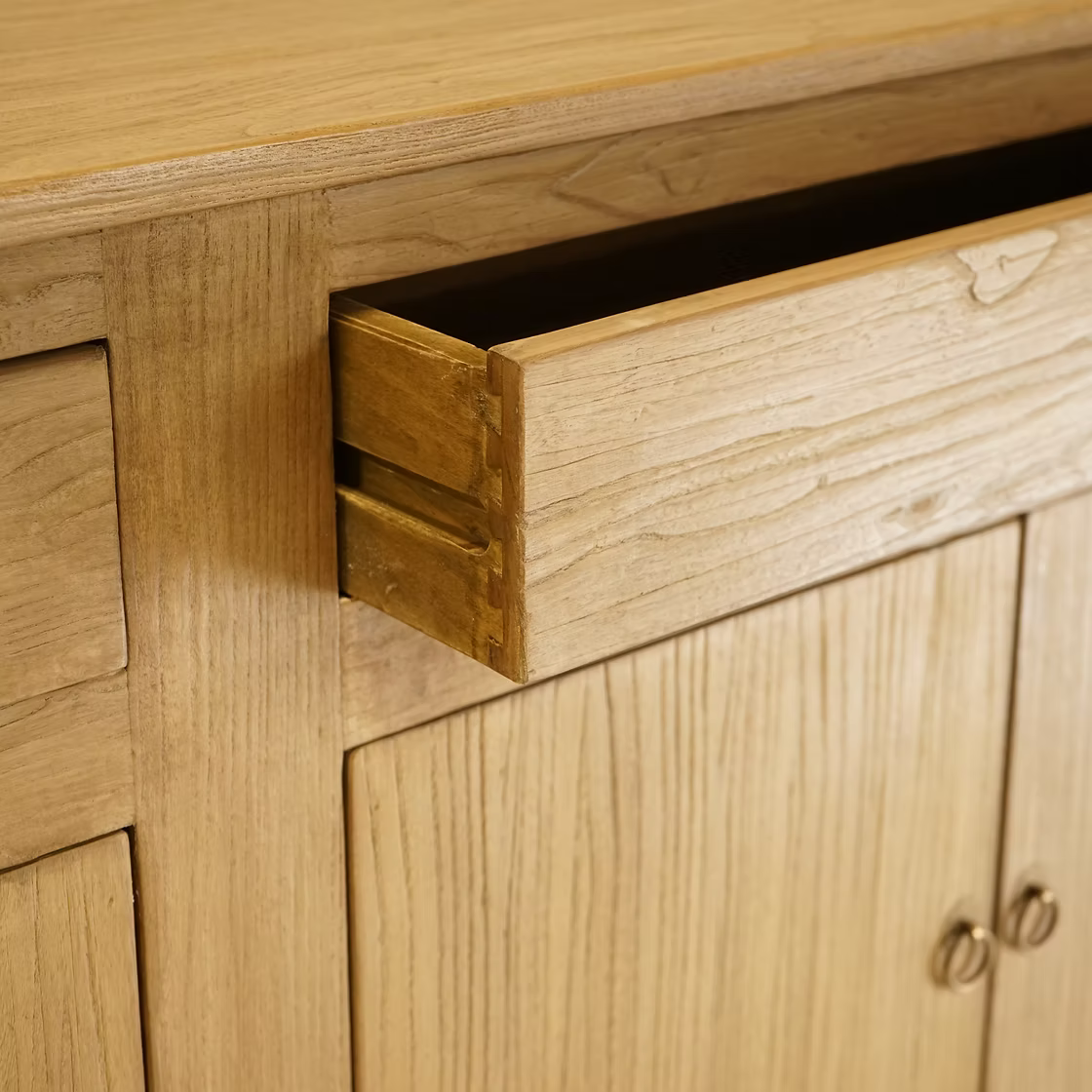 Juliette Elm Wood Console image 1
