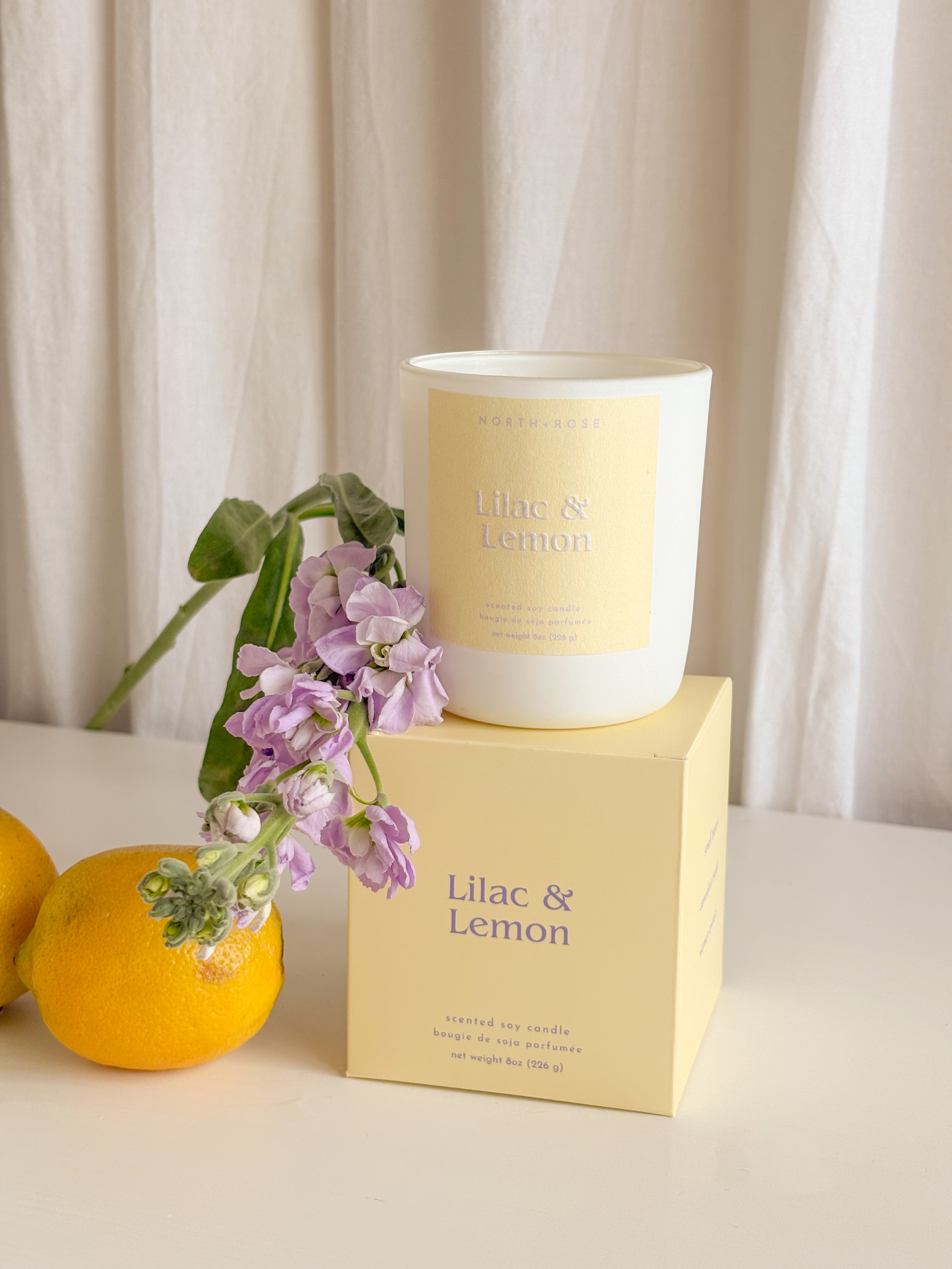 Lilac & Lemon 8oz Scented Candle