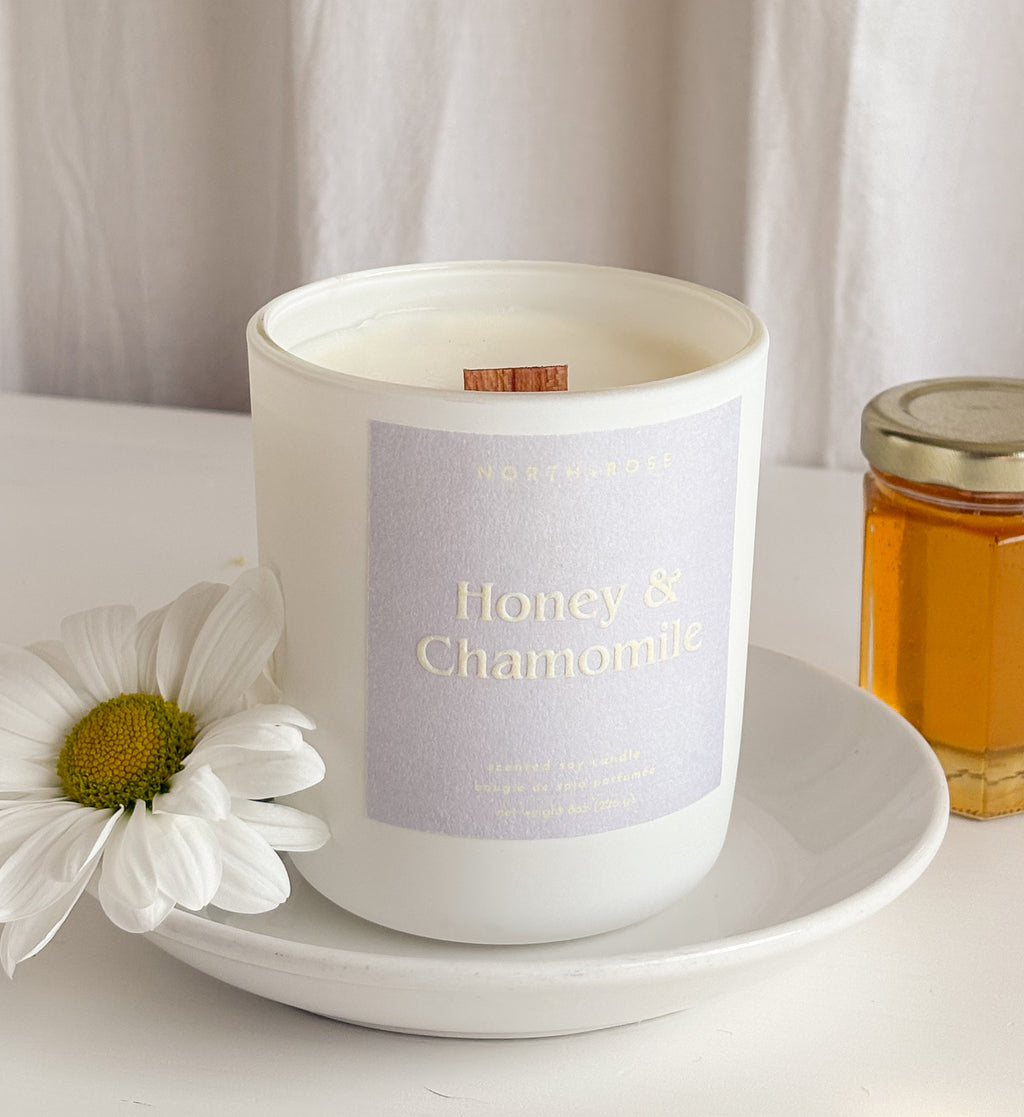 Honey & Chamomile 8oz Scented Candle