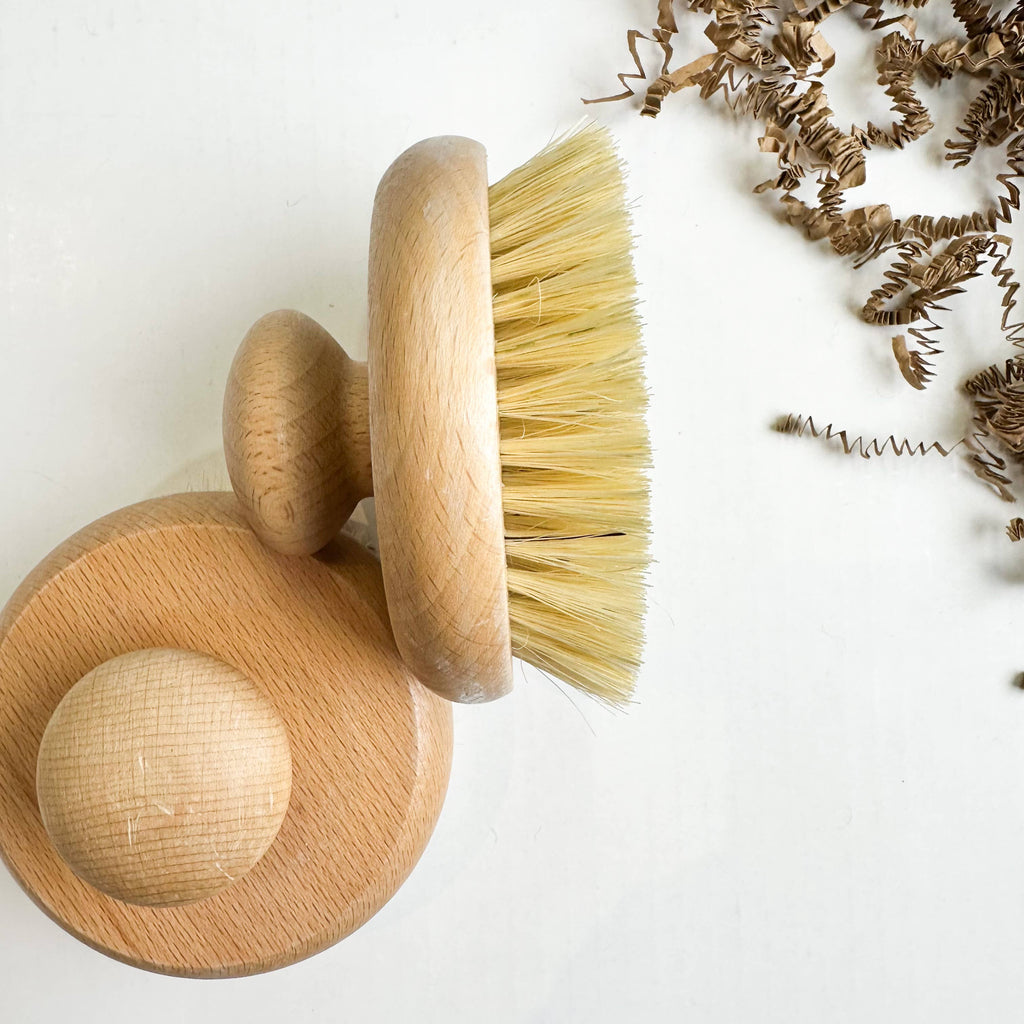 Dry Body Brush with Natural Sisal Bristles