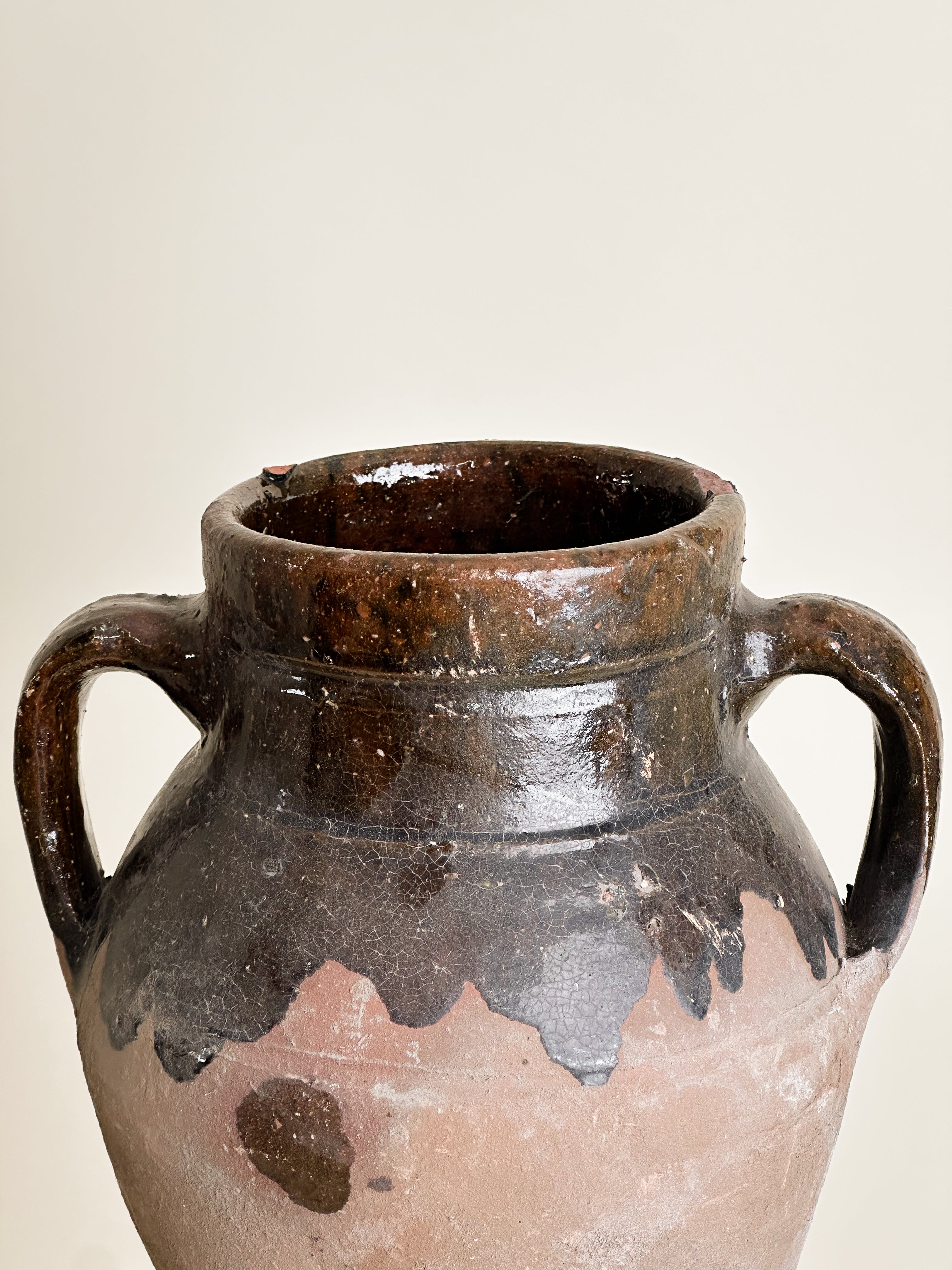 Semi Glazed Antique Turkish Pot image 8