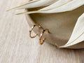 Delia Gold Plated Brass Hoop Earrings