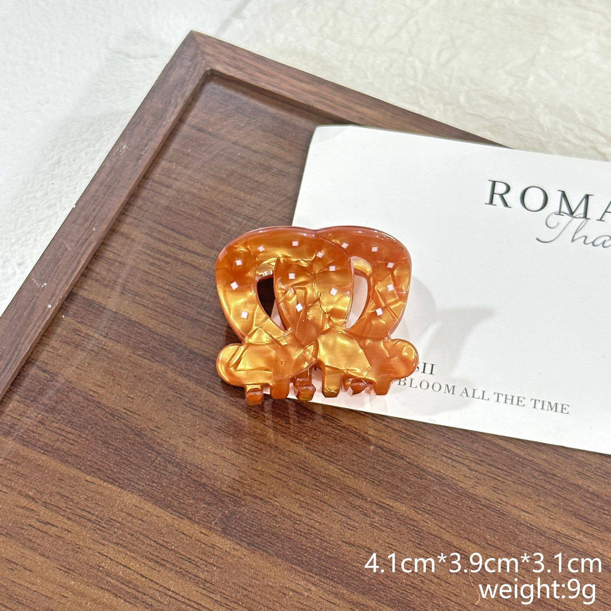 Croissant Pretzel Hair Claw Clip | Picnic Bakery Style