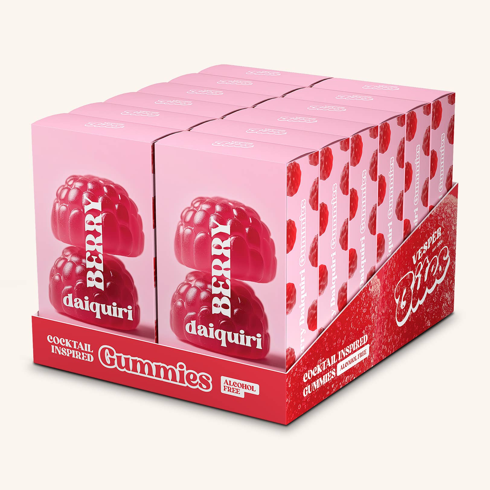 Berry Daiquiri Gummies, Chewy Candies, All natural