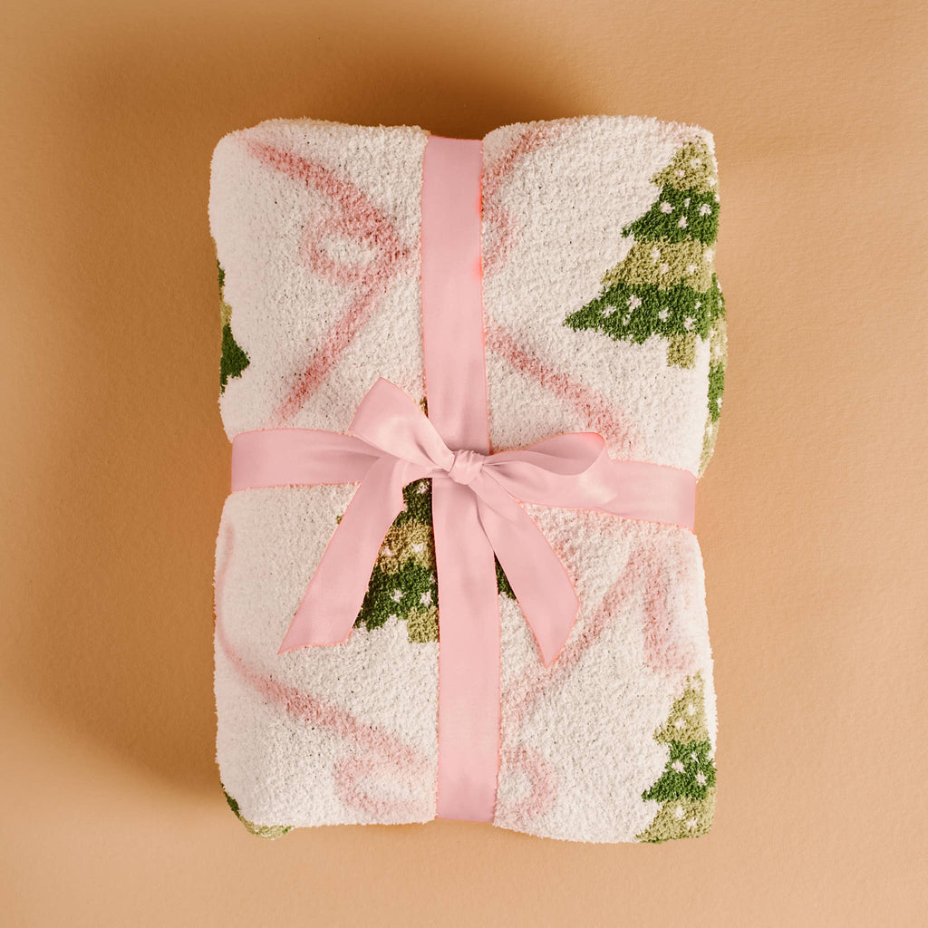 Cozy Dreams Luxe Blanket-Twinkling Trees