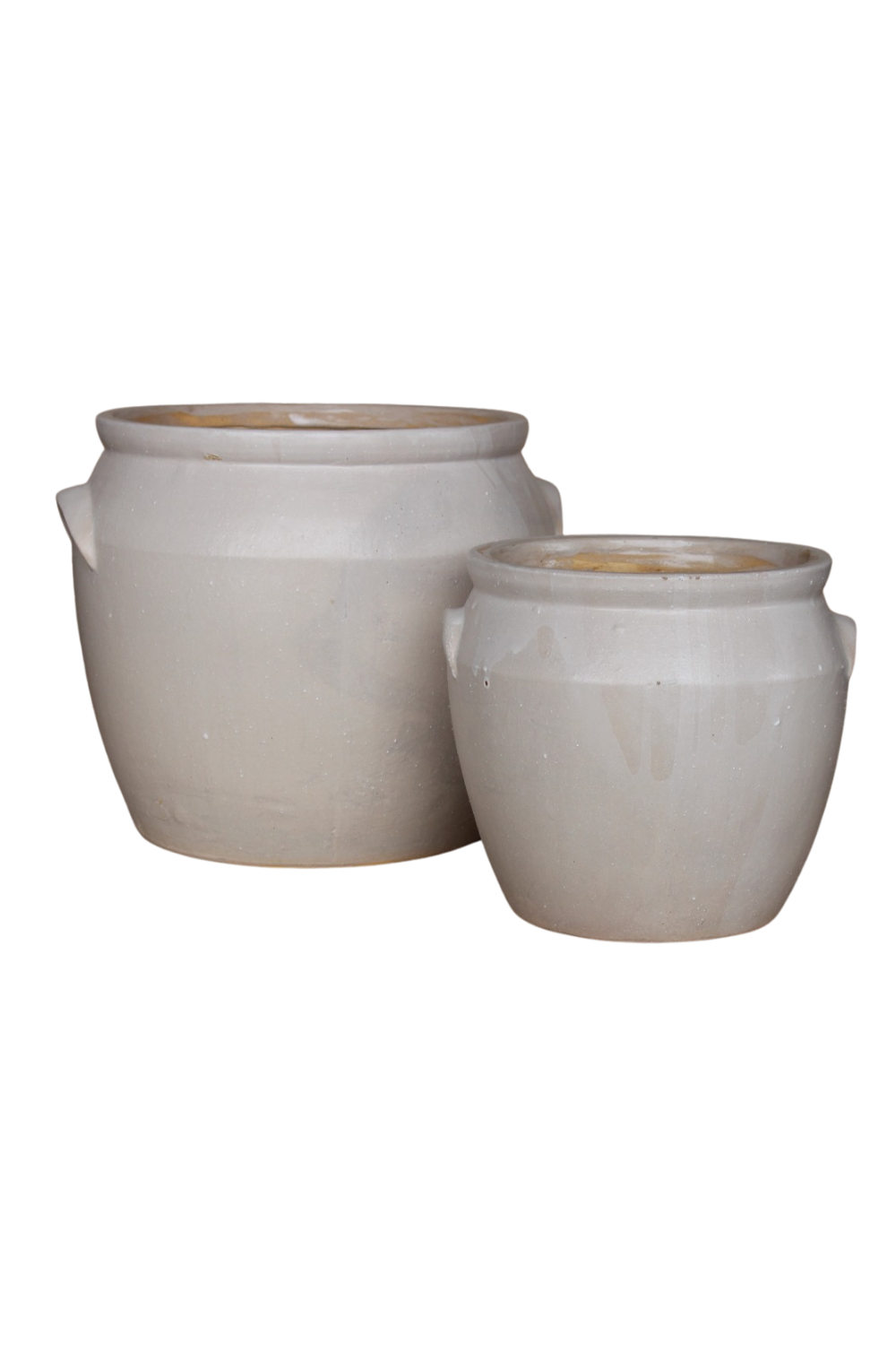 French Replica White Matte Confit Crock Pot Small
