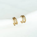 The Amara Double Hoops
